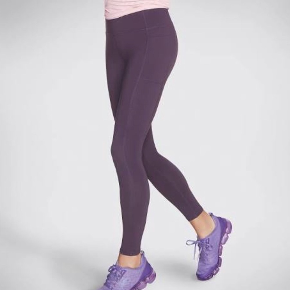 Dark purple sketcher leggings high waisted